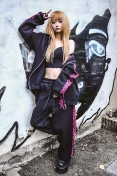 KRYclothing メタリック セットアップブラックFサイズ