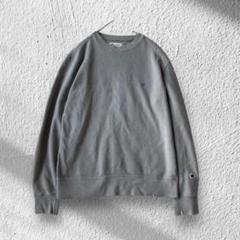 【Champion チャンピオン】グレー クルーネックスウェット　メンズ L