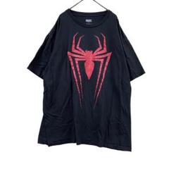 マーベル　メンズTシャツ　黒　XL　スパイダーマン　アベンジャーズ【3042】