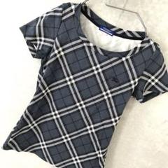 BURBERRY ノバチェック カットソー Tシャツ ほぼ未使用 紺 38
