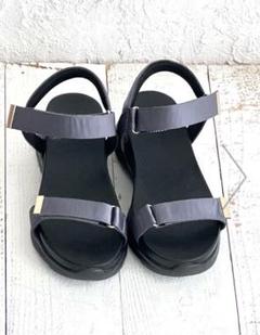 美品 ロペピクニック ワニカンベルクロスニーカーサンダル ネイビー S
