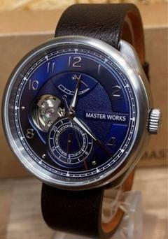 ✨稼働✨　MASTER WORKS クアトロ001 ブルー 裏スケ 自動巻き 楽天市場】マスターワークス 日本製 自動巻き 時計 クアトロ001