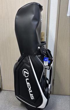 新品 最新LEXUS キャディバッグ ブラック/ホワイト - メルカリ