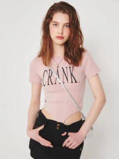 A’GAM/9×.kom CRANK BASIC LOGO Tシャツ