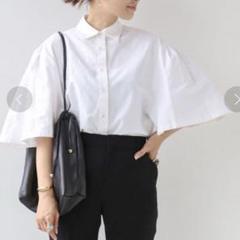 新品タグ付　CELERI セルリ　COTTON PUFF ブラウス　ホワイト CELERI/セルリ】 COTTON PUFF ブラウス（シャツ/ブラウス