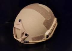 NIJ ⅢA(レベル3a)実物防弾ヘルメット サイズ:55㎝～62㎝、TAN NIJ ⅢA(レベル3a)実物防弾ヘルメット サイズ:55㎝～62㎝、TAN
