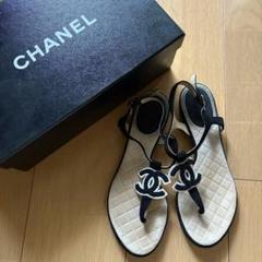 美品❣️シャネル　CHANEL ココマーク　サンダル　ミュール　下駄　37サイズ 2025年最新】chanel サンダル 37の人気アイテム - メルカリ