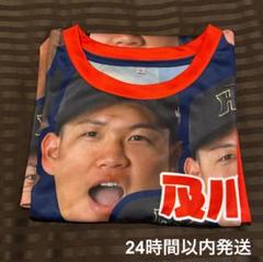 阪神タイガース 及川雅貴 シークレット 選手顔柄 Tシャツ