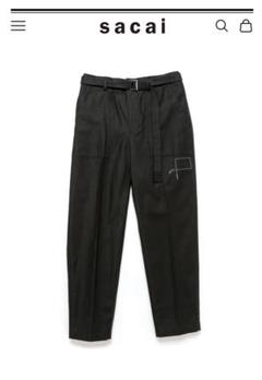 新品未使用 23FW Sacai サカイ ウールメルトン ショーツ サイズ2 sacai - sacai サカイ 24FW メルトンウール ワイドパンツの通販