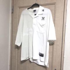 GU × MIHARAYASUHIRO モード リビルド アシンメトリーTシャツ