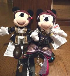 ディズニー　パイレーツオブカリビアン　カチューシャキーチェーン　ぬいぐるみバッジ