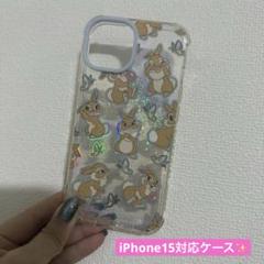 iPhone15ケース/ディズニー/バニー/キラキラ