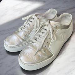 CHANEL Embossing Coco Mark Sneakers