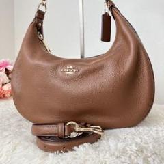 Coach ハーフムーン ボディバッグ ダークブラウン COACH ボディバッグ ブラウン