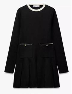 2025年最新】zara プリーツニットワンピースの人気アイテム