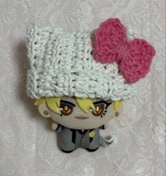 ちびぐるみ ぬい 猫耳ニット帽 編み物