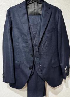 【美品】ザスーツカンパニー CERIMONIA スーツ 3ピース ブラック スーツカンパニー THE SUIT COMPANY 礼服 喪服 フォーマル