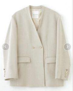 (CREOLME)COLLARLESS DOUBLE JACKETのサムネイル