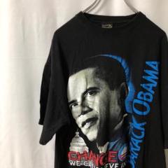 N-4243 BARACK OBAMA バラク・オバマ Tシャツ 半袖 XL