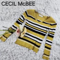 【CECIL McBEE】セシルマクビー レディース ニットVネックカットソーM