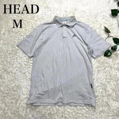 HEAD ヘッド ポロシャツ ゴルフシャツ メンズ グレー 灰色 ベージュ M