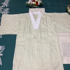 正絹 長襦袢 伝統文様【鈴乃屋】 都粋オリジナル】ひみつの長襦袢 麻の葉柄 （塩瀬半衿）（S・M