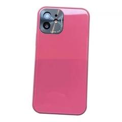 iphone12pro ケース　　ガラスケース　赤