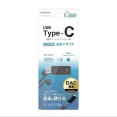 TYPE-C イヤホン 変換器 DAC搭載 黒のサムネイル