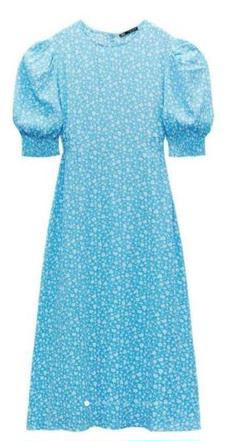 ZARA✨新品フラワー柄ミディワンピース