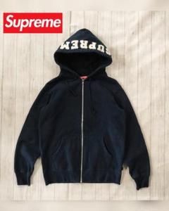カナダ製 SUREME 鬼フェード スモールロゴ ジップパーカー M Supreme シュプリーム 2024AW Small Box Zip Up Hooded