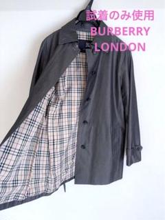 BURBERRY LONDON ロングコート　シャドーチェック　カシミヤ 現行 バーバリーロンドン カシミヤ ロングコート シャドー