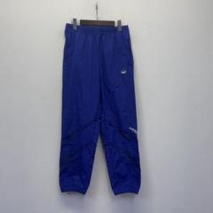 adidas 青 ストレートパンツ L
