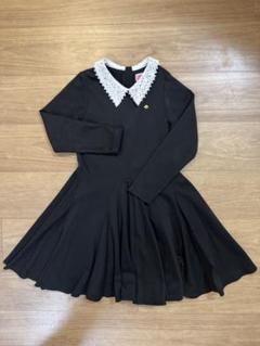 ケイトスペード　ワンピース　140 フォーマル　ブラック kate spade ケイトスペード ロゴテープ ワンピース ブラック 140