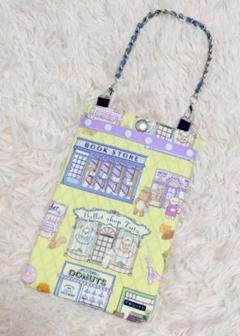 ハンドメイド　スマホポシェット　ユキエモン　ホリデー