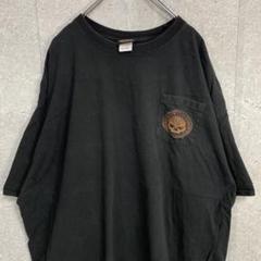 ハーレーダビッドソン　スカル　ライダー　ロゴプリント　Tシャツ 3XL
