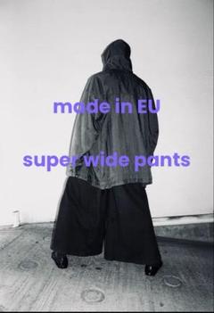 美品 EU製 袴パンツ ヨーロッパ ヴィンテージ ワイドパンツ クロップド丈