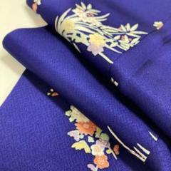 小紋 正絹 藍染 広衿 袷 着物 T-1212F 小紋 正絹 藍染 広衿 袷 着物 T-1212F - メルカリ