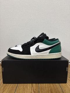 AirJordan 1 Low White Black Mystic Green