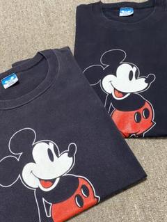 ★極上‼️大人気★80s USA製 ミッキーTシャツ 黒 XL 希少サイズ レア‼️のサムネイル