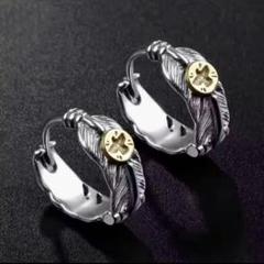 フェザー ピアス ゴールド シルバー アンティーク ハワイアン