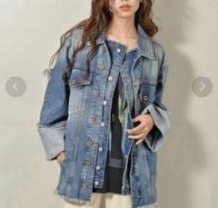DIESEL /ディーゼル VISEMAC オーバーサイズフリルデニムジャケット DIESEL /ディーゼル VISEMAC オーバーサイズフリルデニム