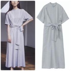 田中みなみ着用モデル♡クラネ サークル 花柄ワンピース 半袖 リボン ストレッチ 田中みなみ着用モデル♡クラネ サークル 花柄ワンピース 半袖