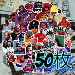 50枚　90s HIPHOPラッパー　ヒップホップ　防水ステッカー