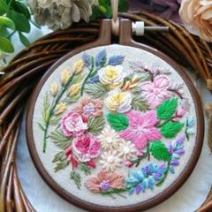 【専用】ハンドメイド　刺繍フレーム MY mama 木製 刺繍枠 全4サイズ □ ネジ式 円形 手芸 フレーム
