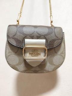 極美品　レア　COACH 2wayチェーンショルダーバッグ　パーティバッグ 極美品✨コーチ 2way チェーン ショルダーバッグ グレース 馬車