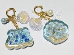 レジンシャカシャカキーホルダー(海セット)