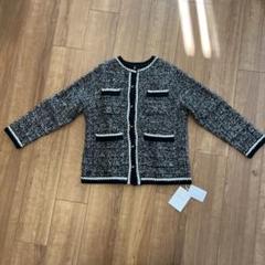 美品 Rirandtureリランドチュールアンゴラ混合ニットノーカラー
