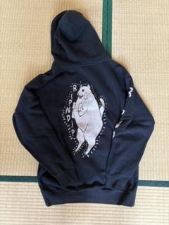 RIPNDIP 猫イラスト ブラックパーカーのサムネイル