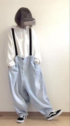 【18SS my beautiful landlet デニムサスペンダーパンツ】 18SS my beautiful landlet デニムサスペンダーパンツ】 - メルカリ