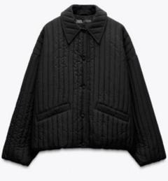 【即完】ZARA キルティングジャケット　人気　新品　タグ付き ZWコレクション キルティングジャケット - グレー | ZARA Japan